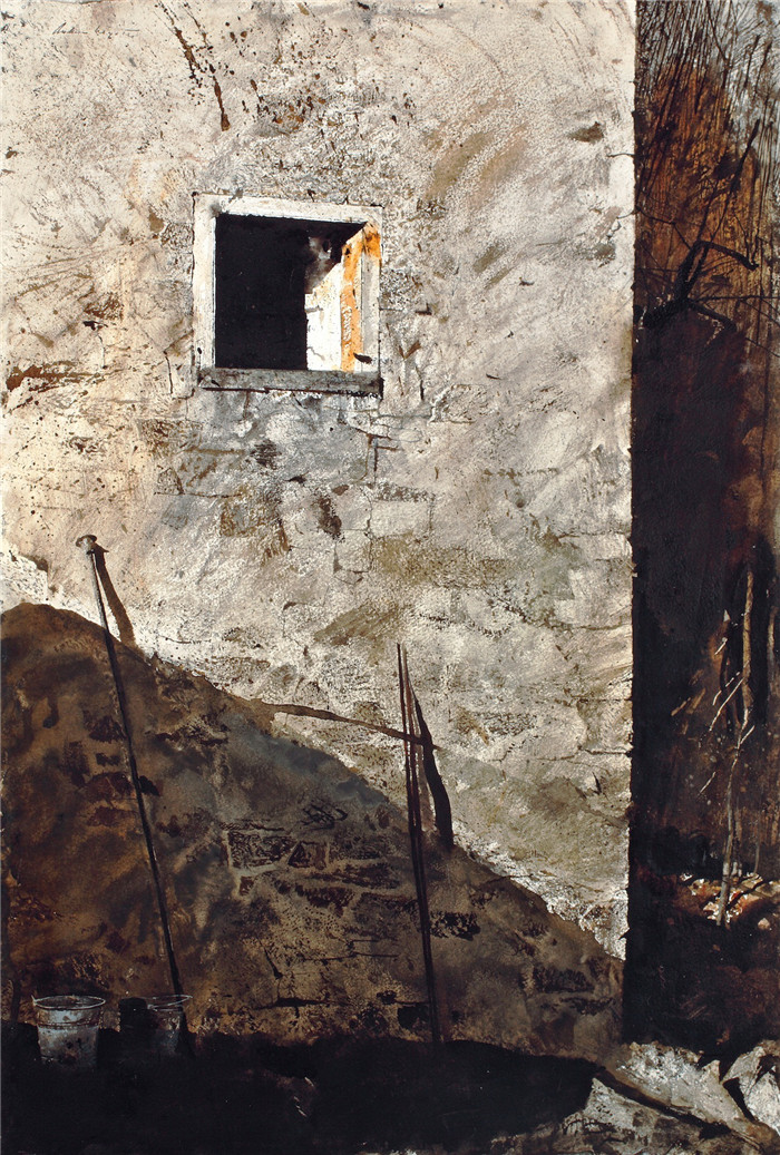 安德鲁·怀斯(Andrew Wyeth)高清作品-“派克”（1965）