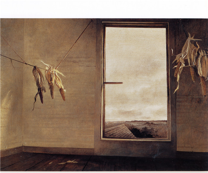安德鲁·怀斯(Andrew Wyeth)高清作品-玉米种子，1948年