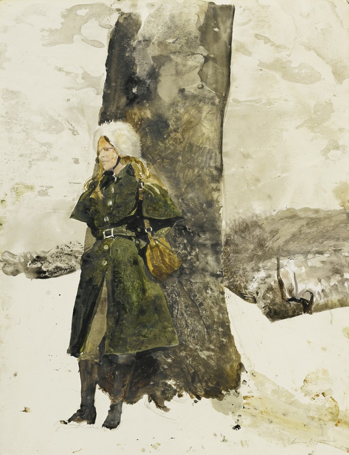 安德鲁·怀斯(Andrew Wyeth)高清作品-在果园里