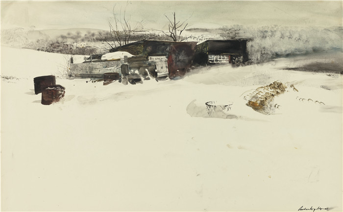 安德鲁·怀斯(Andrew Wyeth)高清作品-亚当的棚屋