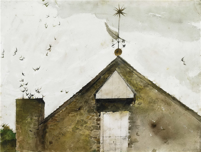 安德鲁·怀斯(Andrew Wyeth)高清作品-雨燕