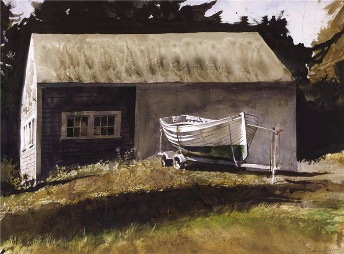 安德鲁·怀斯(Andrew Wyeth)高清作品-救生艇