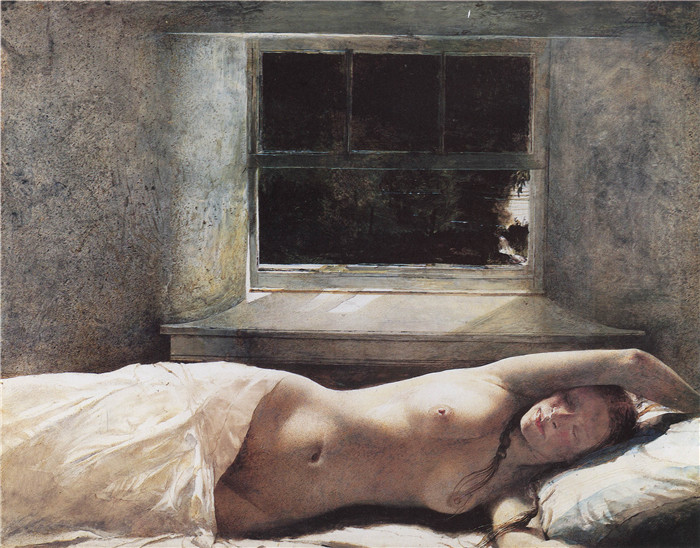 安德鲁·怀斯(Andrew Wyeth)高清作品-《溢出》overflow 1977