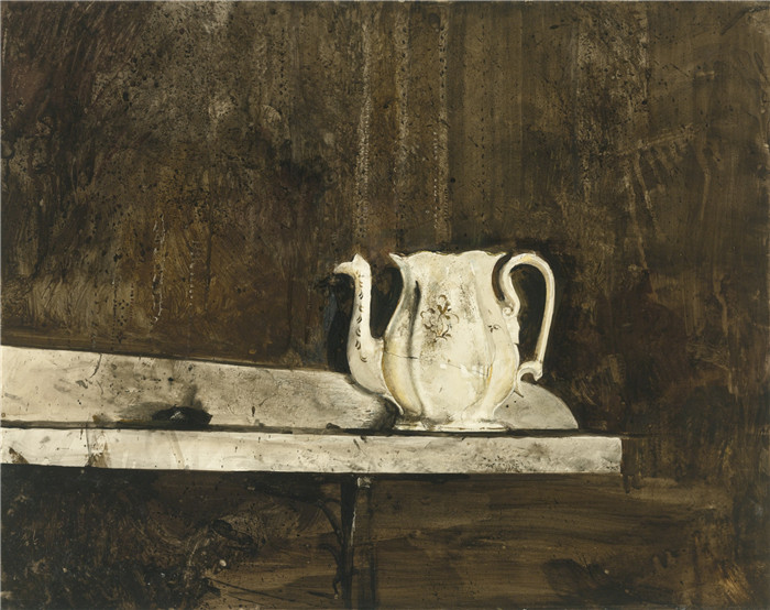 安德鲁·怀斯(Andrew Wyeth)高清作品-克里斯蒂娜的茶壶