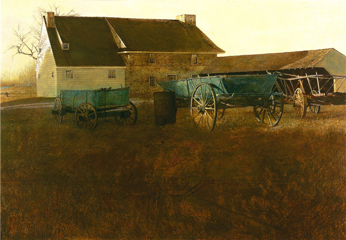 安德鲁·怀斯(Andrew Wyeth)高清作品-沼泽