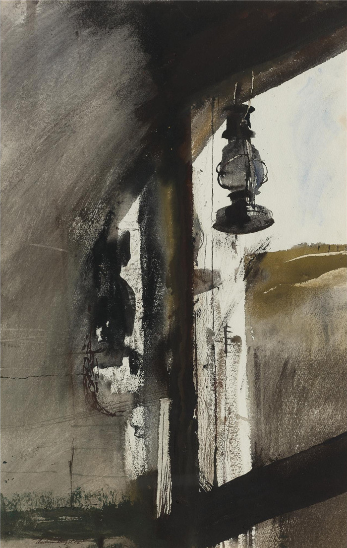 安德鲁·怀斯(Andrew Wyeth)高清作品-棚灯笼