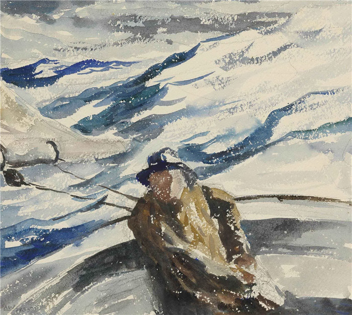 安德鲁·怀斯(Andrew Wyeth)高清作品-近距运输，1935年