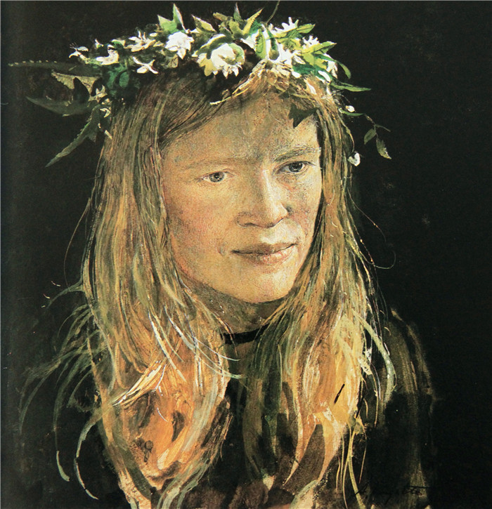 安德鲁·怀斯(Andrew Wyeth)高清作品-赫尔加