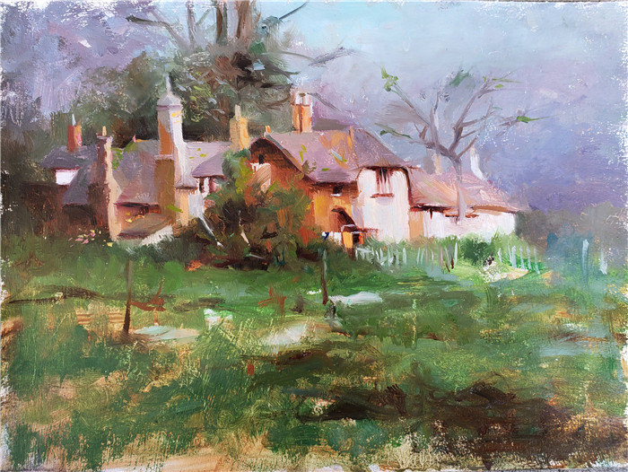 理查德.斯契米德(Richard Schmid)高清作品-农庄 Richard Schmid Artworks -019