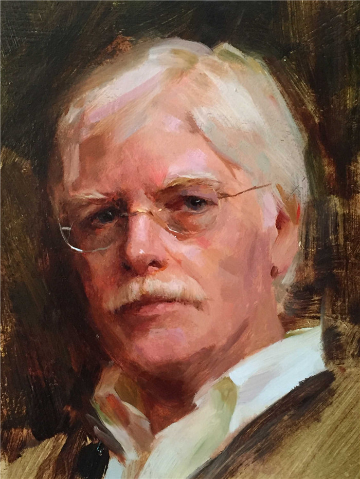 理查德.斯契米德(Richard Schmid)高清作品-蒂姆·牛顿头像 Tim Newton