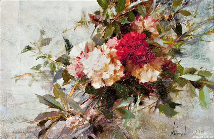理查德.斯契米德(Richard Schmid)高清作品-康乃馨，1995年