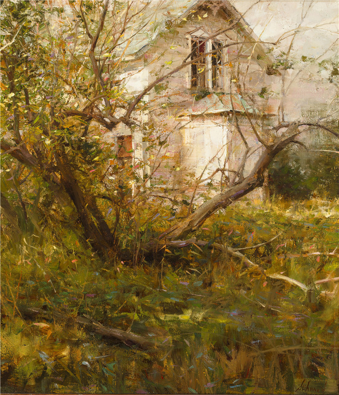 理查德.斯契米德(Richard Schmid)高清作品-明尼苏达农舍，1987年