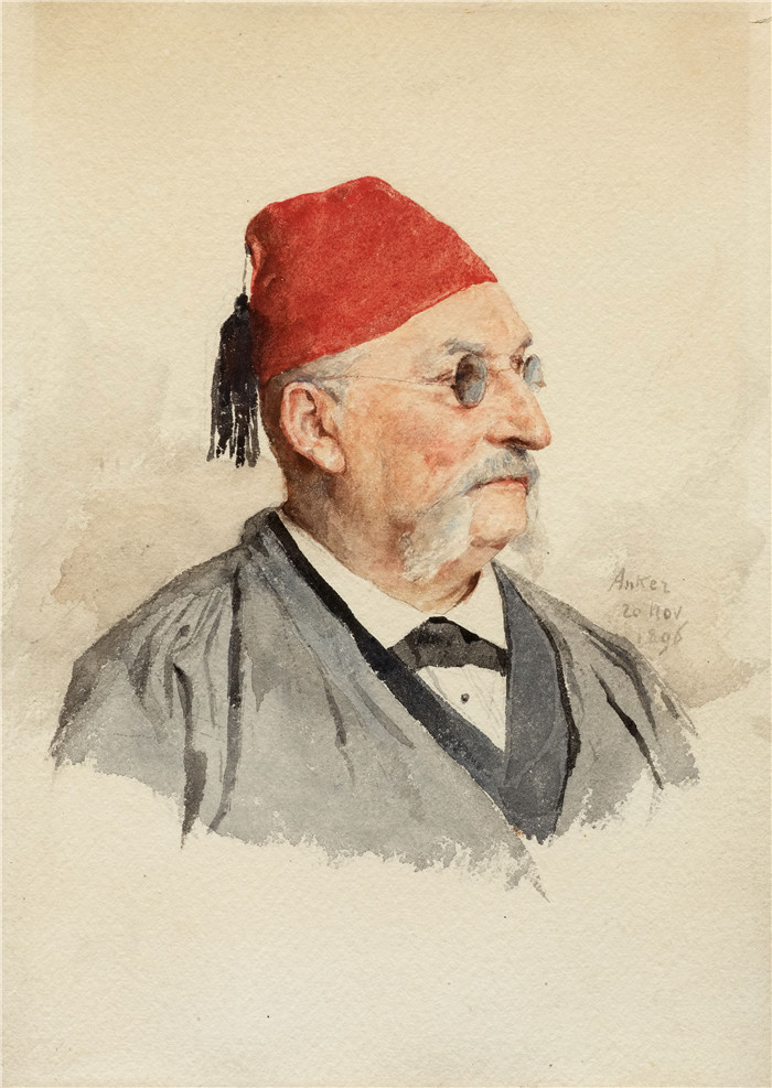 阿尔伯特·安克(Albert Anker)高清作品-Alfred Scheidegger