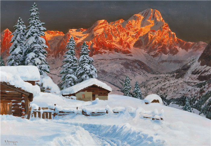 阿洛伊斯·阿内格(Alois Arnegger)高清作品-阿尔卑斯山风光