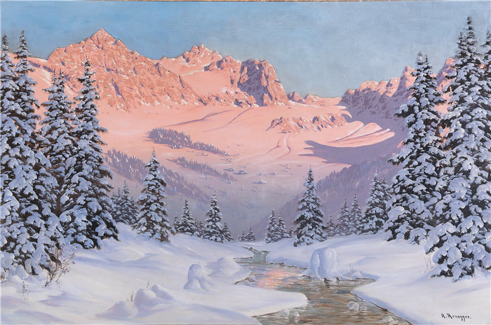 阿洛伊斯·阿内格(Alois Arnegger)高清作品-冬天的风景