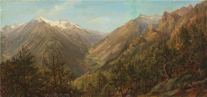 安东·希弗(Anton Schiffer)高清作品-俯瞰莫尔达山谷和高山