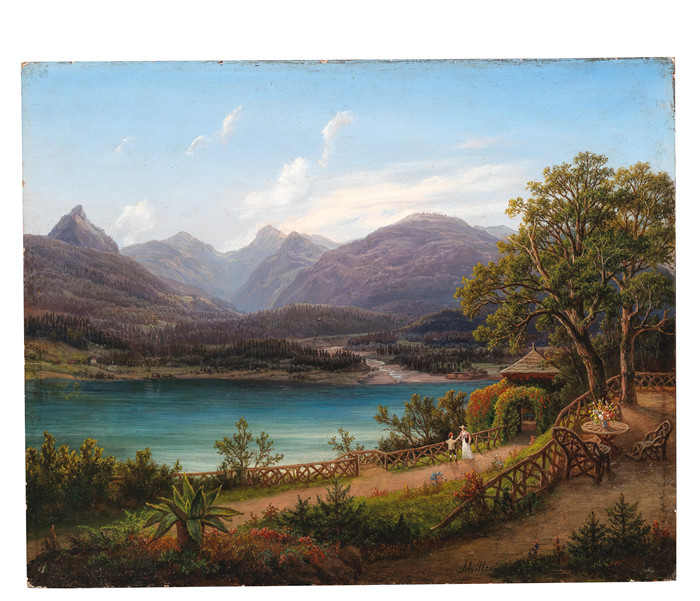 安东·希弗(Anton Schiffer)高清作品-城堡花园俯瞰