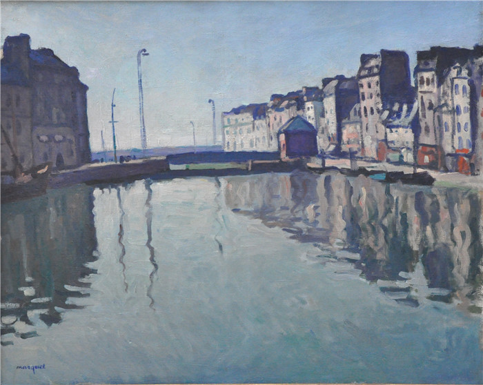 阿尔伯特·马奎特(Albert Marquet)高清作品-《罗伊巴辛曲》(法国勒阿弗尔)