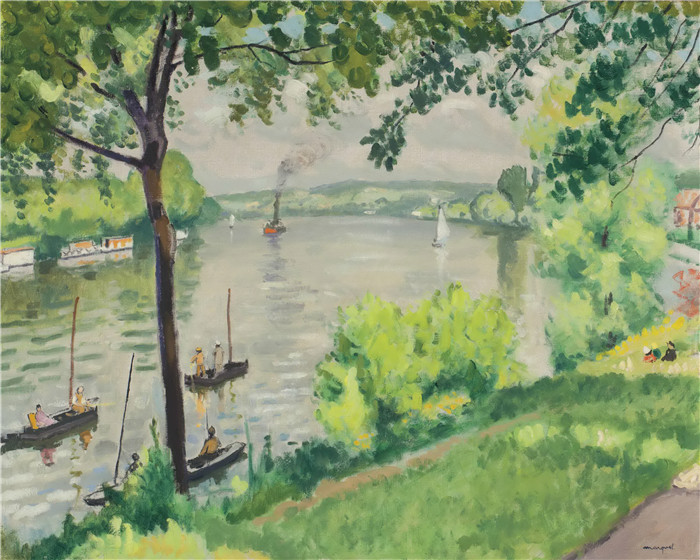 阿尔伯特·马奎特(Albert Marquet)高清作品-berge a triel