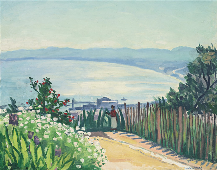 阿尔伯特·马奎特(Albert Marquet)高清作品-BAIE D'ALGER VUE D'EL-BIAR