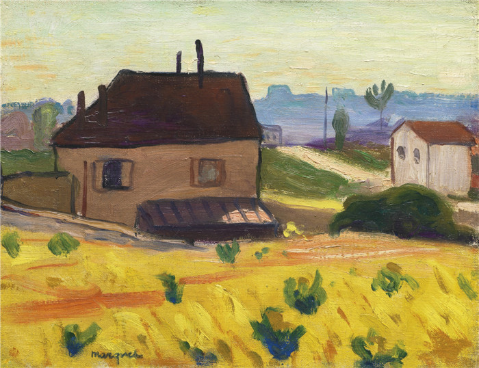 阿尔伯特·马奎特(Albert Marquet)高清作品-Arcueil Cachan的房子