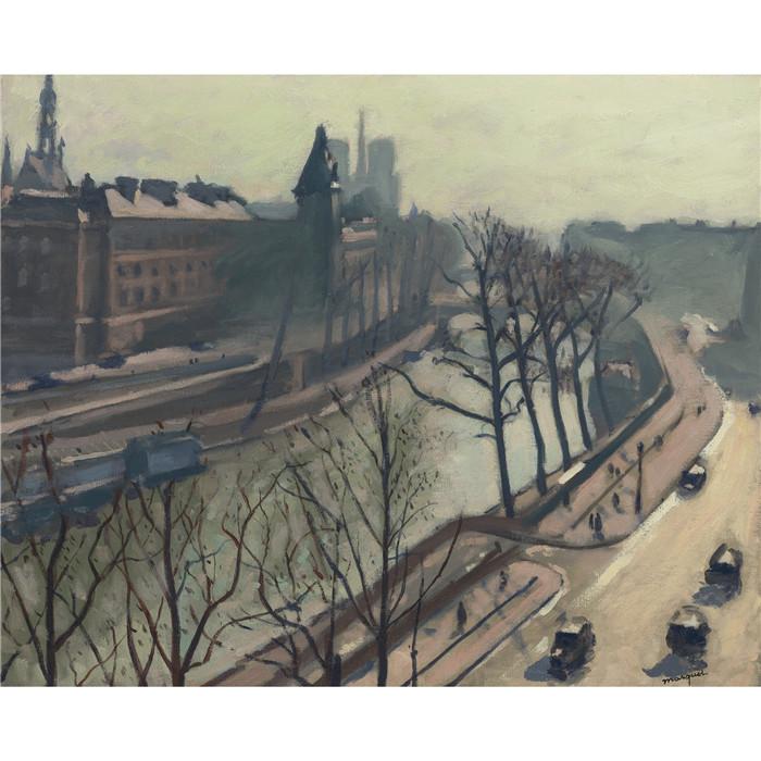 阿尔伯特·马奎特(Albert Marquet)高清作品-PONT SAINT-MICHEL