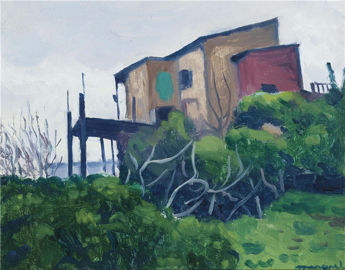 阿尔伯特·马奎特(Albert Marquet)高清作品-Montplaisant的房子