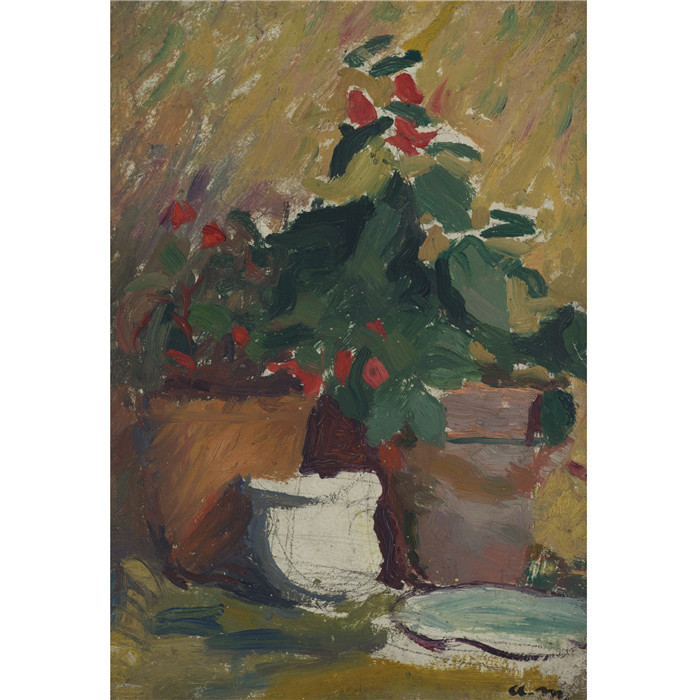 阿尔伯特·马奎特(Albert Marquet)高清作品-POTS DE GÉRANIUM