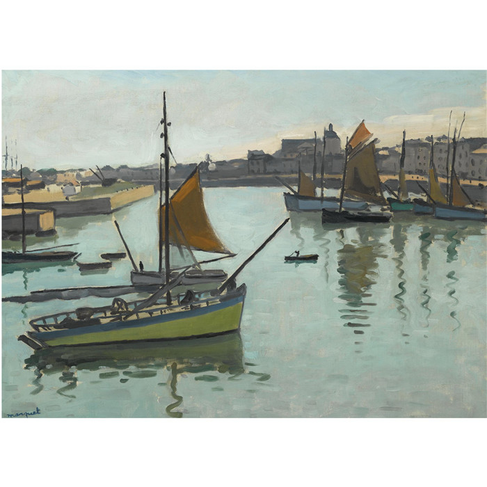 阿尔伯特·马奎特(Albert Marquet)高清作品-PORT DE LA CHAUME, LES SABLES D'OLONNE