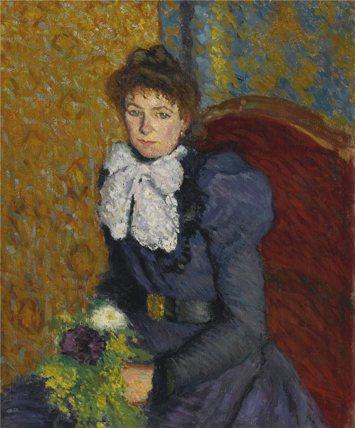 阿尔伯特·马奎特（Albert Marquet）高清作品-艺术家母亲的肖像