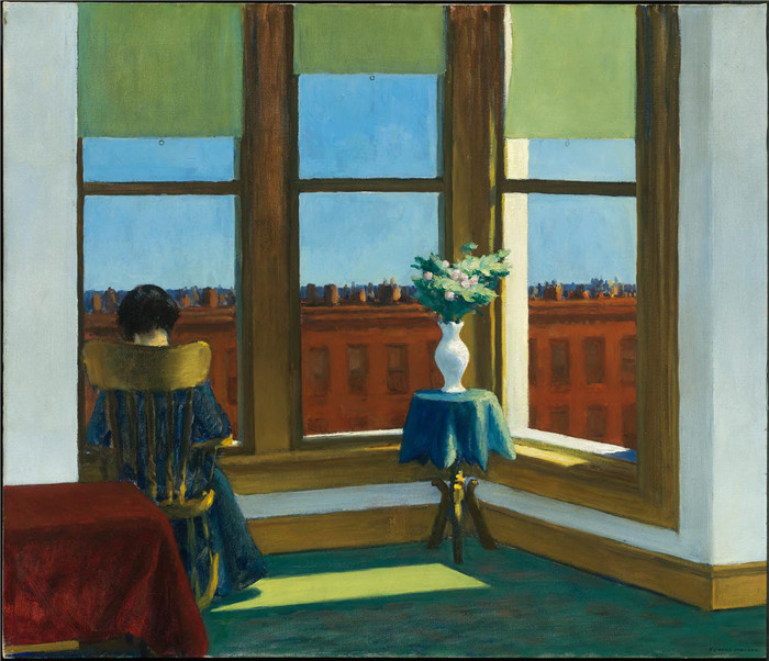 爱德华·霍珀（Edward Hopper）高清油画-布鲁克林的房间
