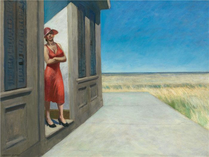 爱德华·霍珀（Edward Hopper）高清油画-南卡罗来纳州早晨