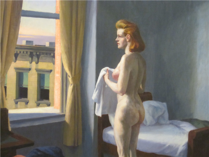 爱德华·霍珀（Edward Hopper）高清油画-城市的早晨