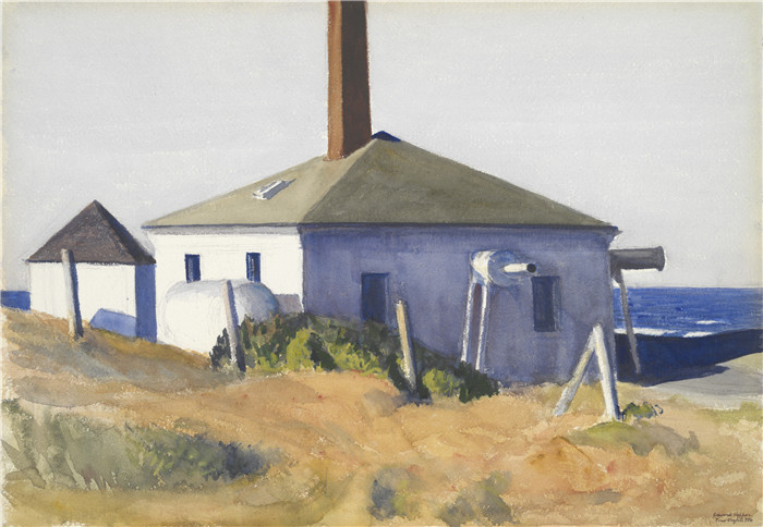 爱德华·霍珀（Edward Hopper）高清油画-雾角之家