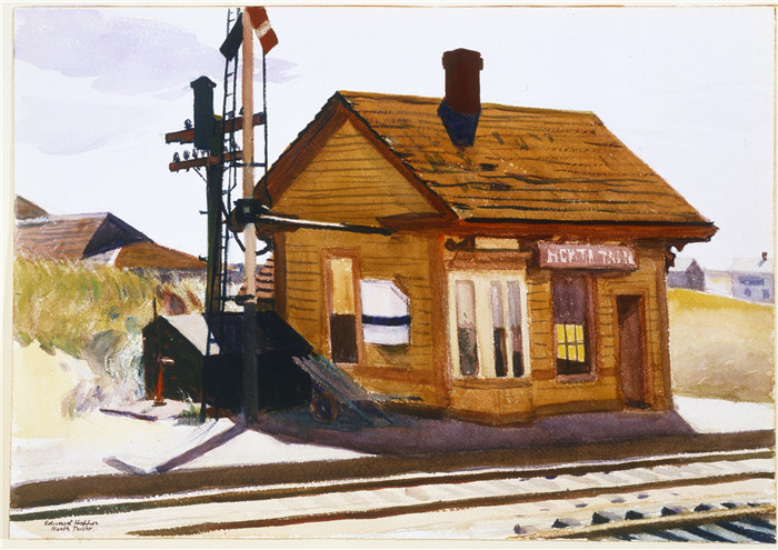 爱德华·霍珀（Edward Hopper）高清油画-铁路