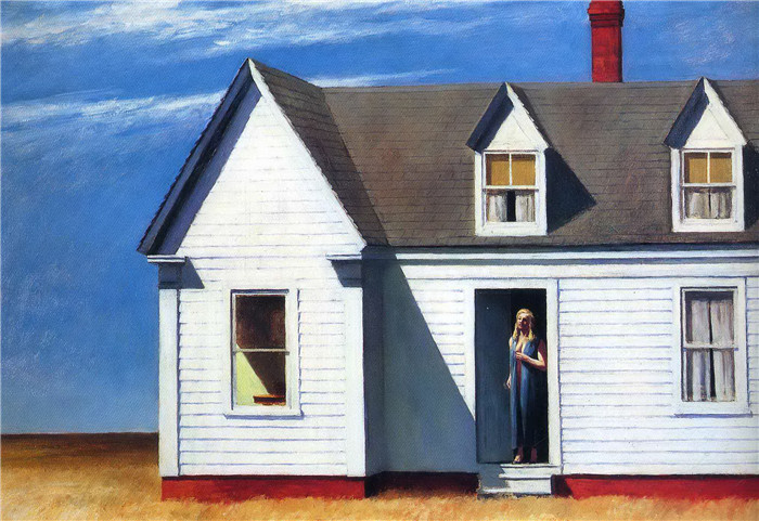 爱德华·霍珀（Edward Hopper）高清油画-正午