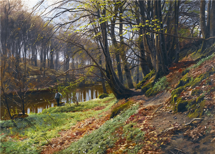 佩德·莫克·蒙森德(Peder Mork Monsted)高清作品-SOBY的春天景观