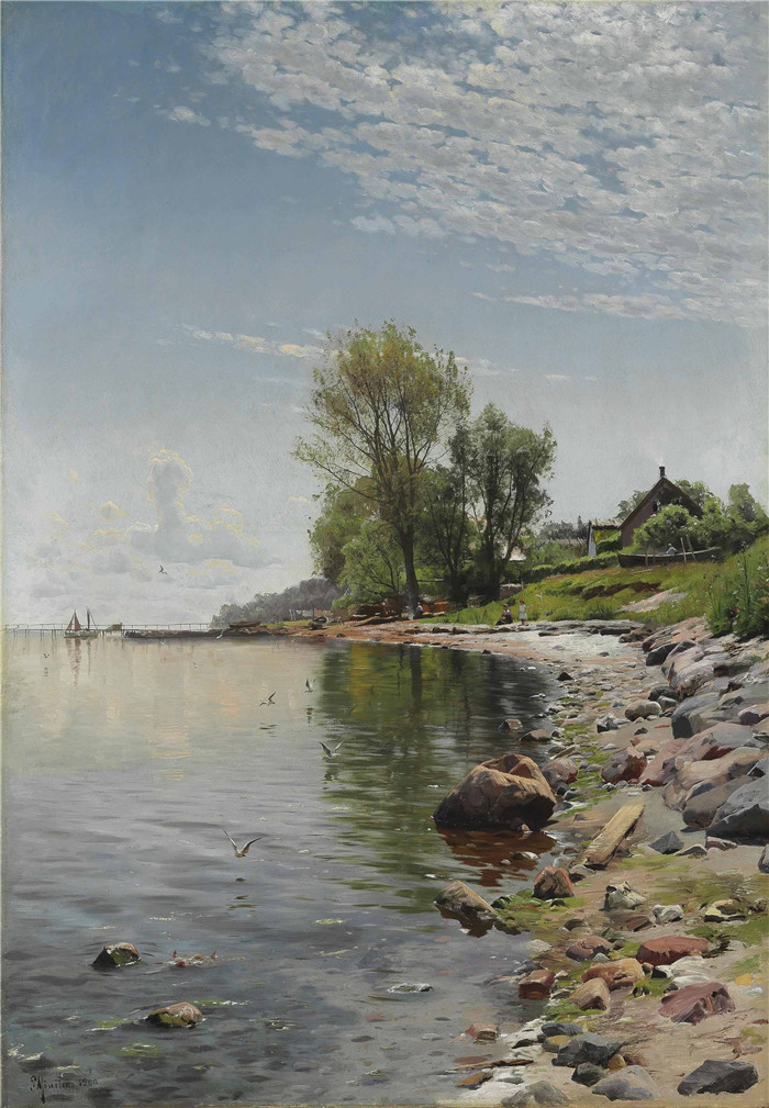 佩德·莫克·蒙森德(Peder Mork Monsted)高清作品-Peder Monsted - Kystnaere visning