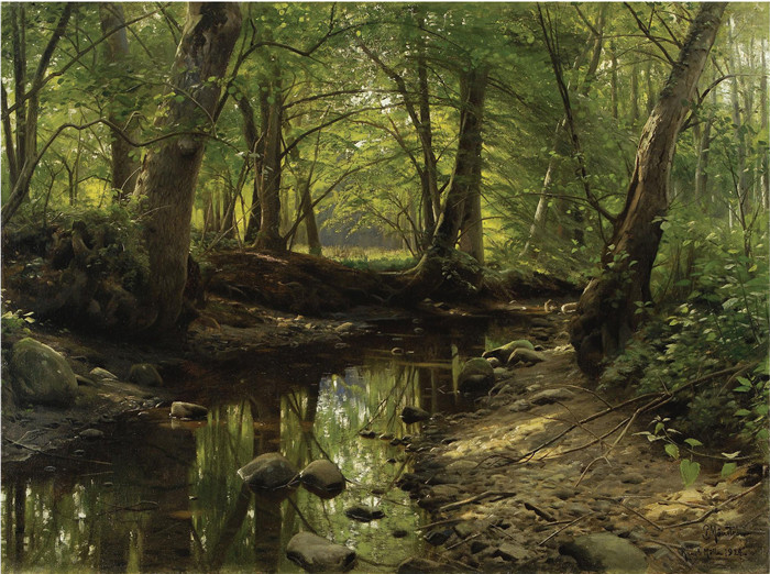 佩德·莫克·蒙森德(Peder Mork Monsted)高清作品-Paintings of Monsted 04