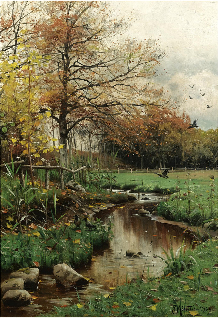 佩德·莫克·蒙森德(Peder Mork Monsted)高清作品-Paintings of Monsted 01