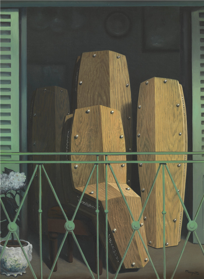 雷内·马格里特（René Magritte）高清作品-马奈的阳台
