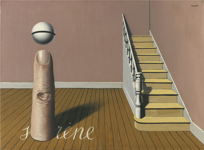 雷内·马格里特（René Magritte）高清作品-禁 书（话语的用法）