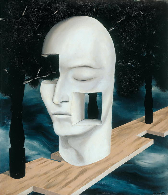 雷内·马格里特（René Magritte）高清作品-天才的脸
