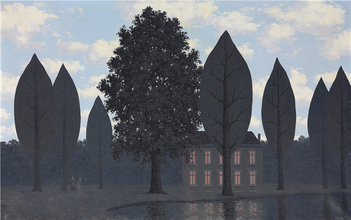 雷内·马格里特（René Magritte）高清作品-神秘的路障