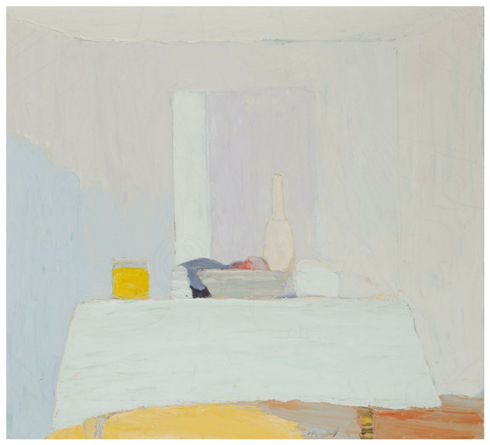 罗杰·穆尔(Roger mühl)高清油画作品-有桌子的静物