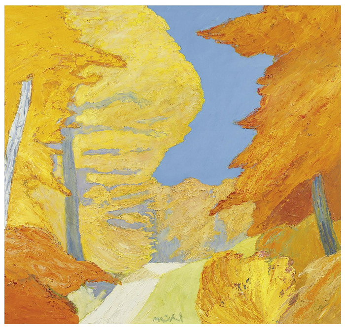 罗杰·穆尔(Roger mühl)高清油画作品-秋天的公园（Les Murets）