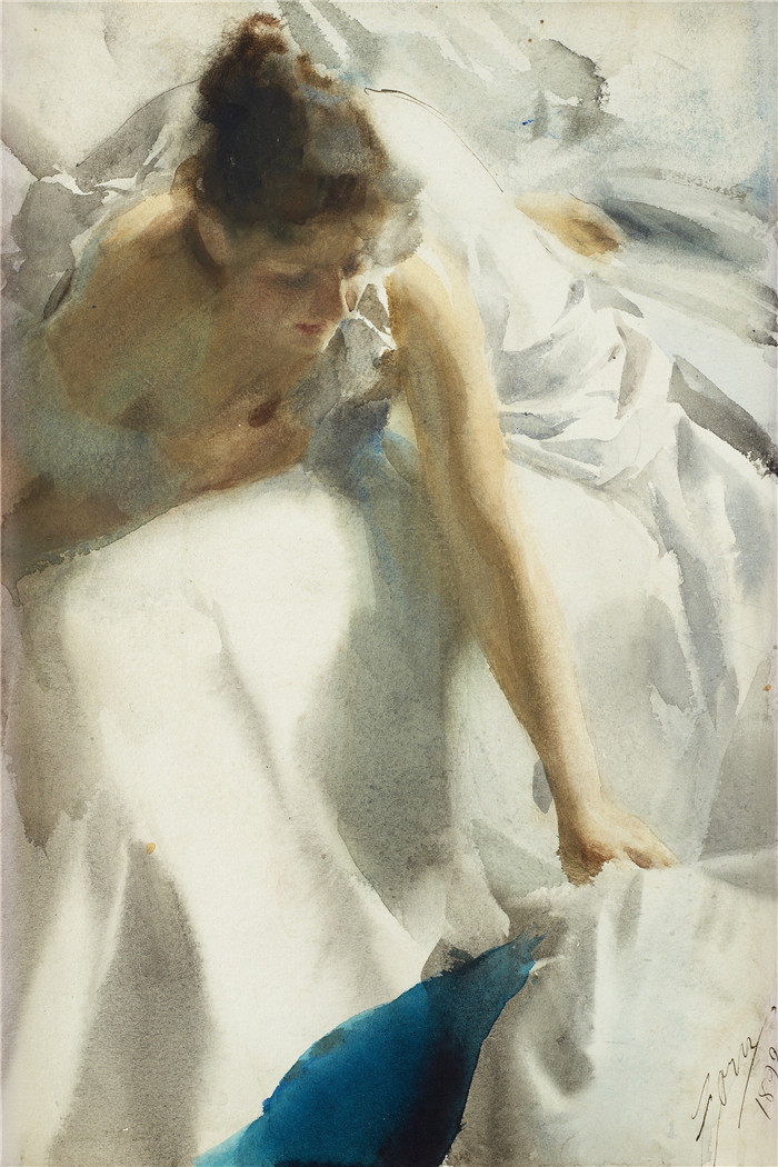 安德斯·佐恩(Anders Zorn)作品-Reveil, Boulevard Clichy