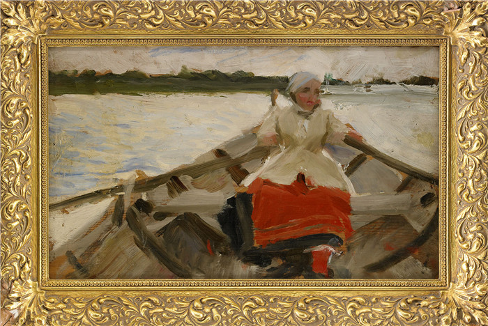 安德斯·佐恩(Anders Zorn)作品-Studie till Kyrkfärden