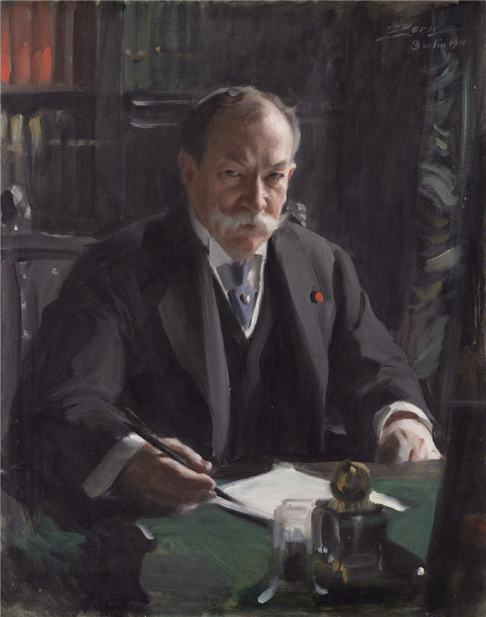 安德斯·佐恩(Anders Zorn)作品-PORTRAIT OF AMBASSADOR DAVID JAYNE HILL