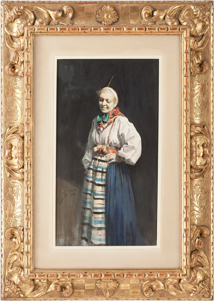 安德斯·佐恩(Anders Zorn)作品-Woman in traditional clothes